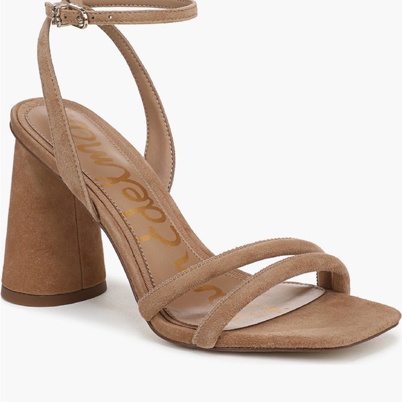 Sam Edelman Shoes - Sam Edelman Kia Strappy Brown Suede Block Heel Sandals